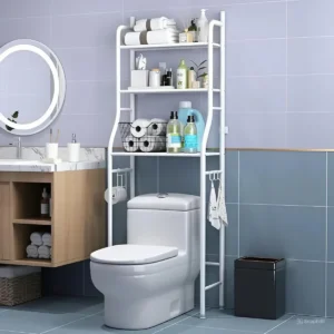 Multipurpose Bathroom Organizer - 3 Tier Space Saving Metal