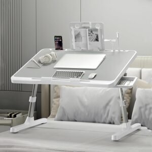 Laptop Desk for Bed, Adjustable Bed Table with USB Charge Port