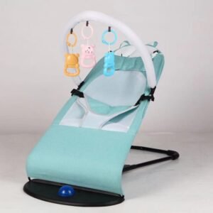 Foldable Height Adjustable Rocking Crib Cradle Modern Metal for Newborn